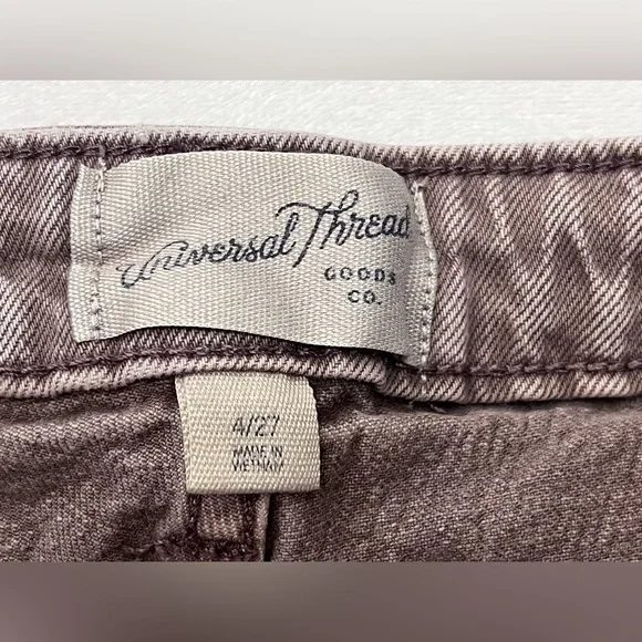 Universal Thread Women’s Distressed Frayed Vintage Midi Denim Mauve Shorts - Picture 12 of 16